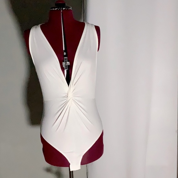 2 Piece Bundle: Bodysuit & Mini Skirt: Size Large